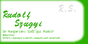 rudolf szugyi business card